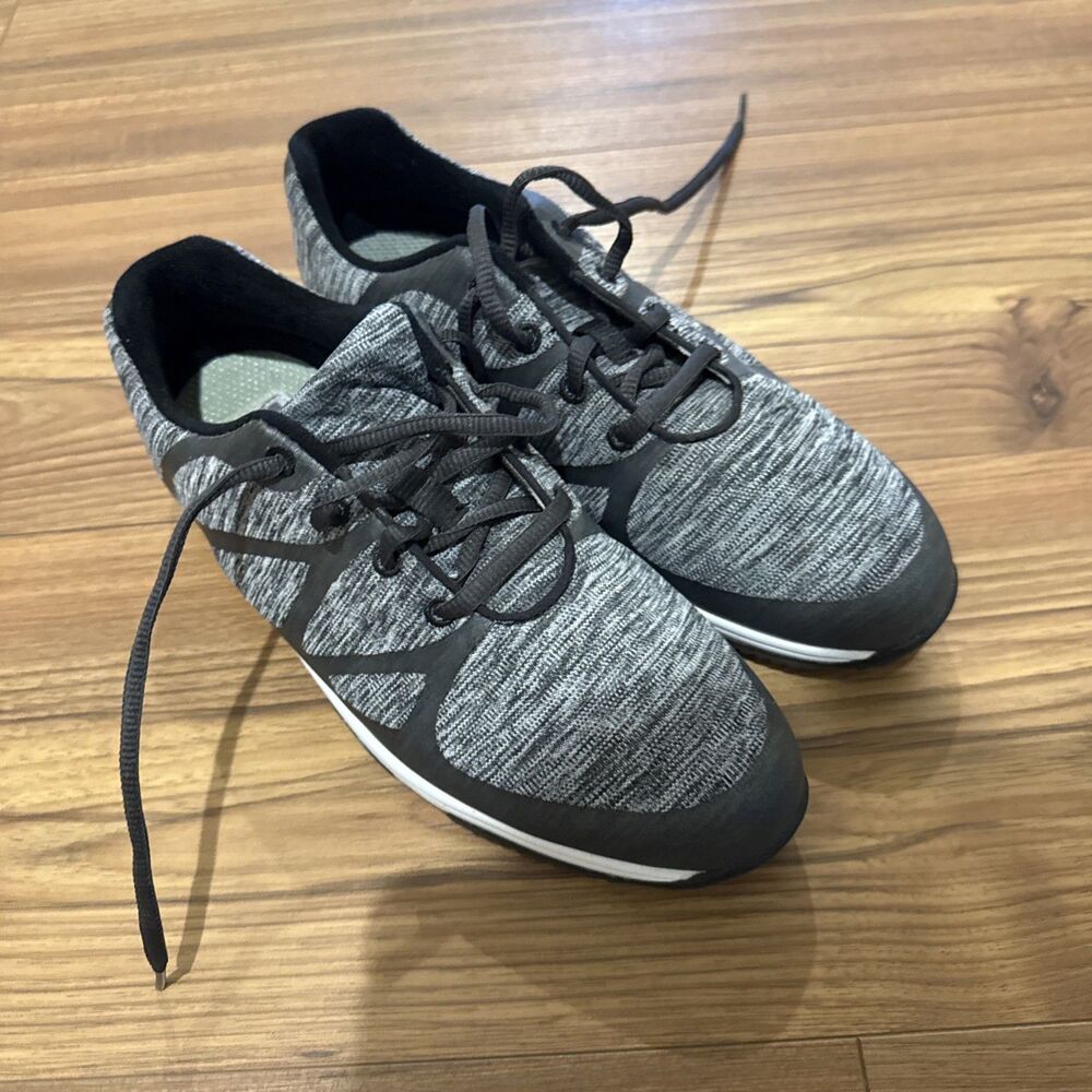 FJ FootJoy Womens 8.5 Golf Shoes Grey Black Leisure Soft Spikes Superflex 92904